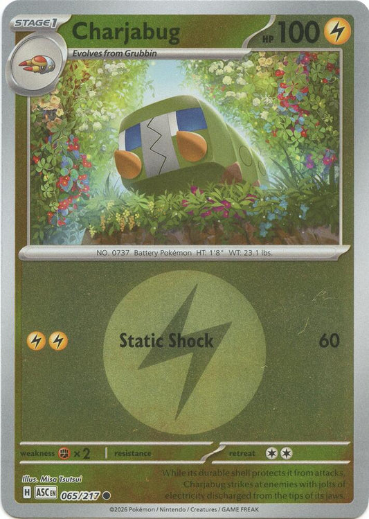 Charjabug (Energy Symbol Pattern) 065/217 Common Ascended Heroes Pokémon card