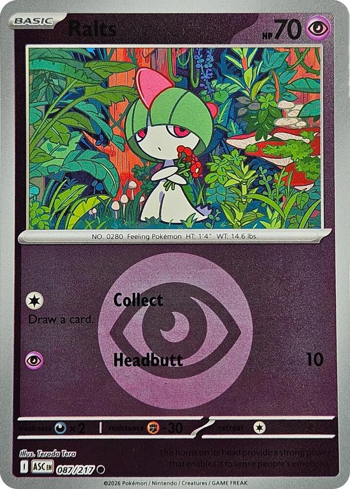 Ralts (Energy Symbol Pattern) - 087/217 Common ME: Ascended Heroes