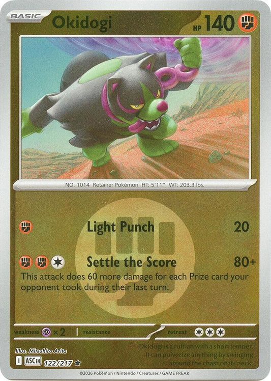 Okidogi (Energy Symbol Pattern) 122/217 Rare Ascended Heroes Pokémon card