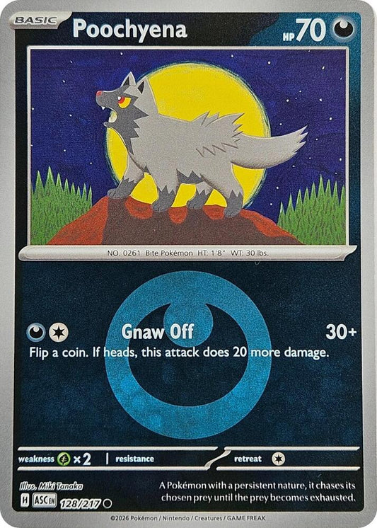 Poochyena (Energy Symbol Pattern) 128/217 Common Ascended Heroes Pokémon card