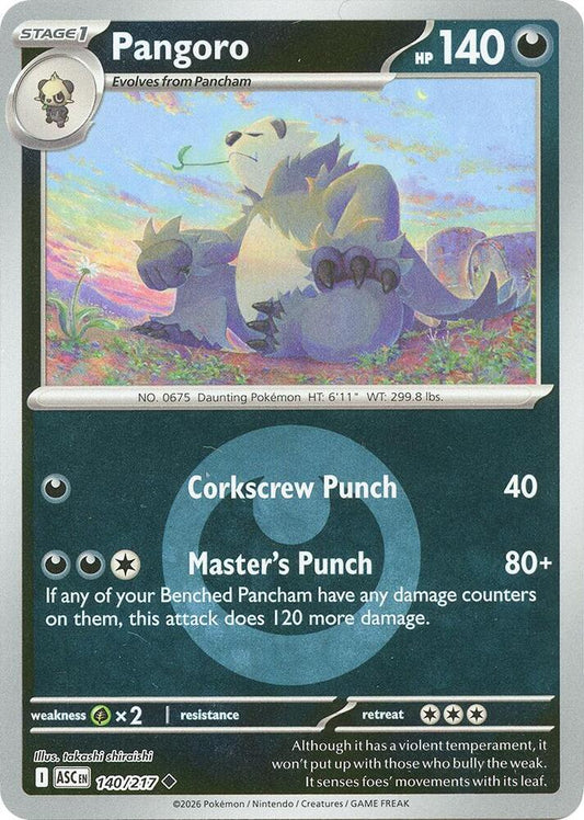 Pangoro (Energy Symbol Pattern) 140/217 Uncommon Ascended Heroes Pokémon card
