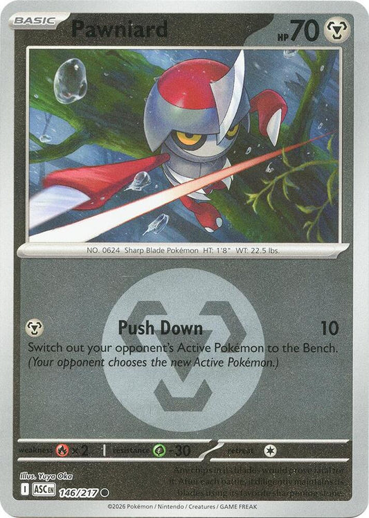 Pawniard (Energy Symbol Pattern) 146/217 Common Ascended Heroes Pokémon card