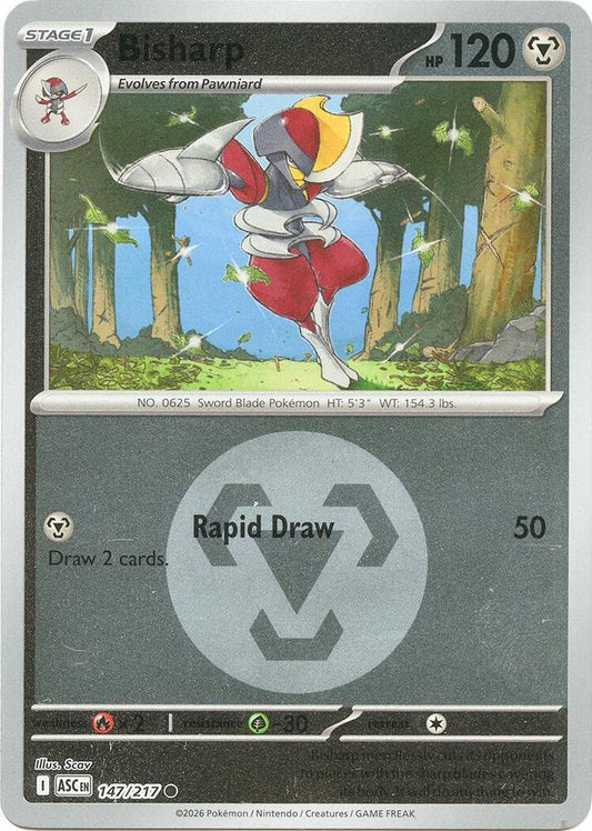 Bisharp (Energy Symbol Pattern) 147/217 Common Ascended Heroes Pokémon card