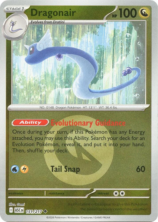 Dragonair (Energy Symbol Pattern) 151/217 Uncommon Ascended Heroes Pokémon card