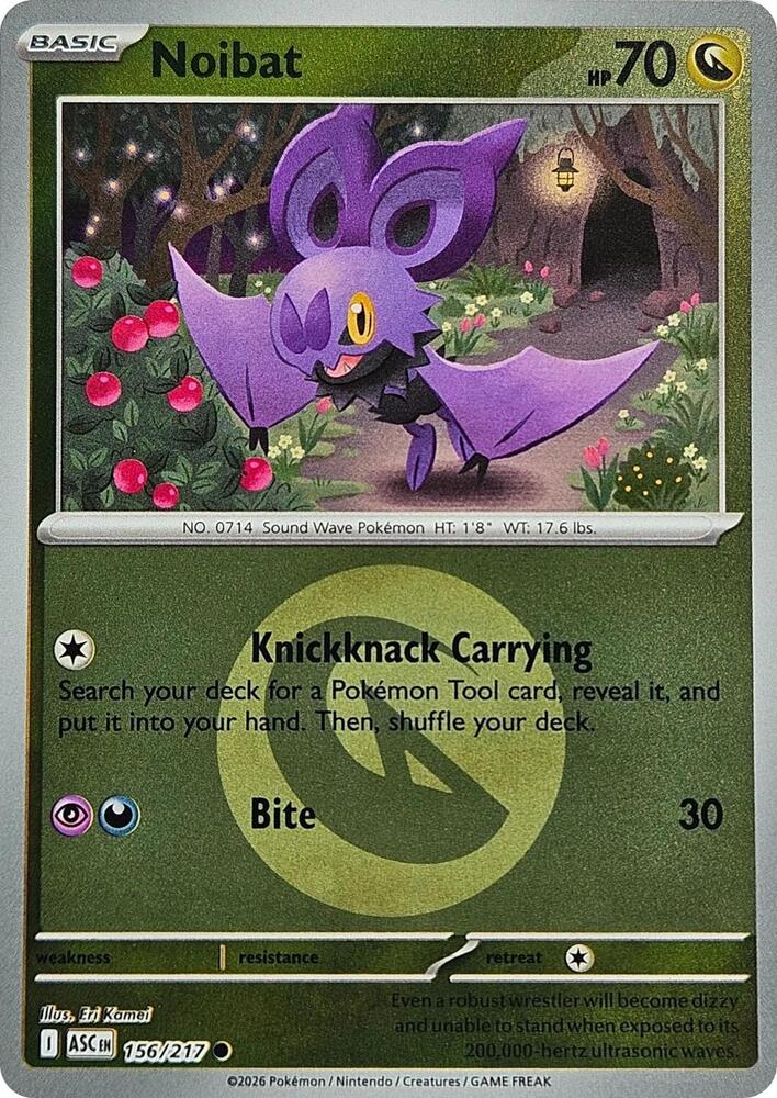 Noibat (Energy Symbol Pattern) - 156/217 Common ME: Ascended Heroes