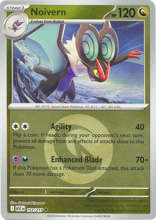 Noivern (Energy Symbol Pattern) 157/217 Uncommon Ascended Heroes Pokémon card
