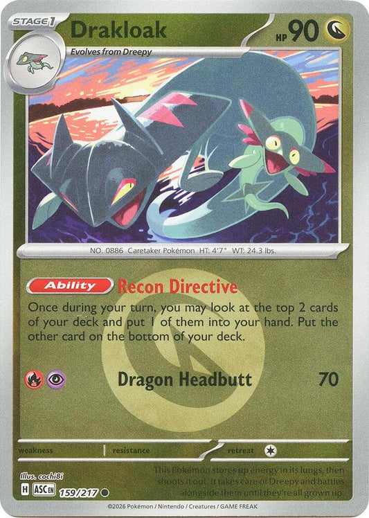 Drakloak - 159/217 (Energy Symbol Pattern) 159/217 Common Ascended Heroes Pokémon card