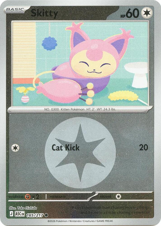 Skitty (Energy Symbol Pattern) 165/217 Common Ascended Heroes Pokémon card