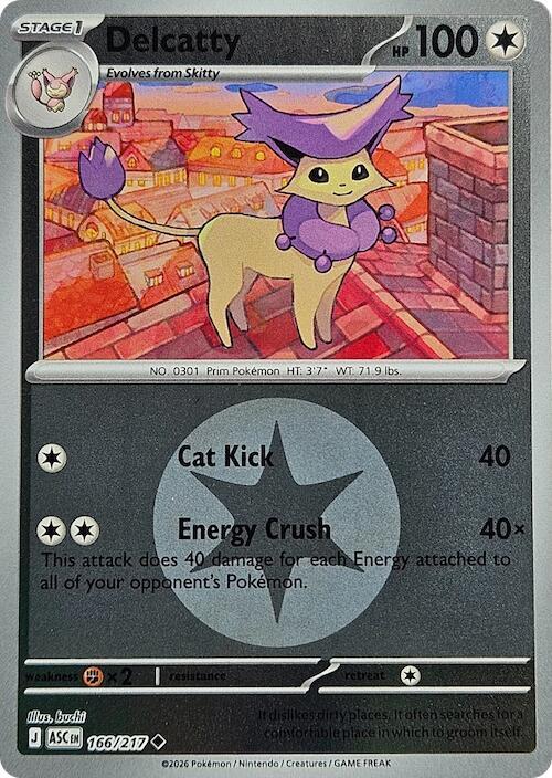 Delcatty (Energy Symbol Pattern) - 166/217 Uncommon ME: Ascended Heroes