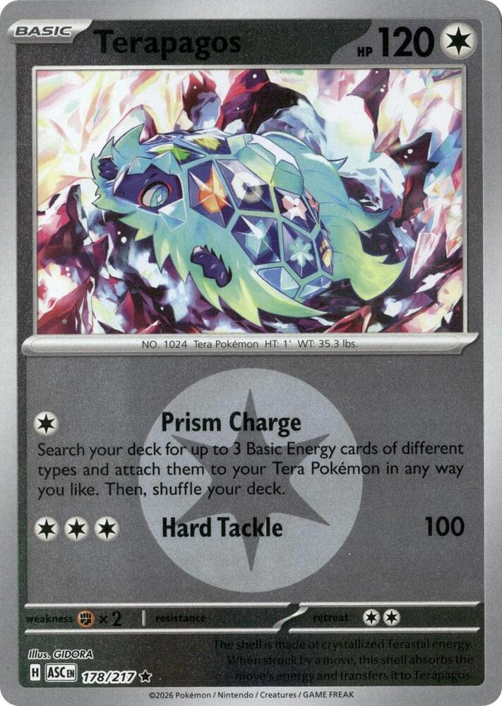 Terapagos (Energy Symbol Pattern) - 178/217 Rare ME: Ascended Heroes