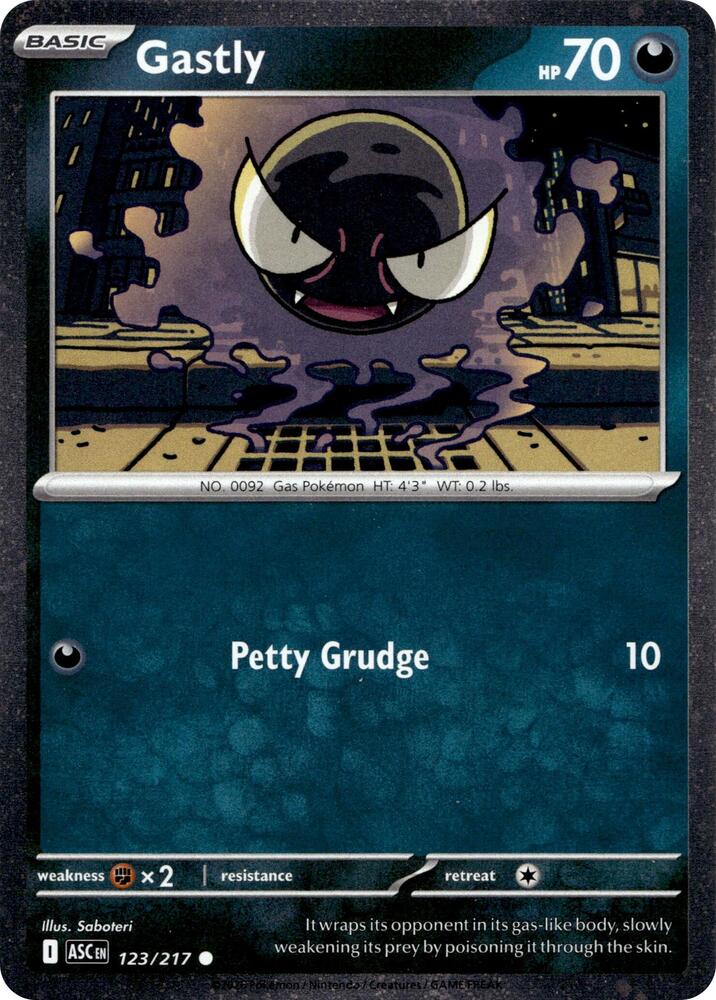 Gastly - 123/217 (Cosmos Holo) 123/217 Common Miscellaneous Cards & Products Pokémon card