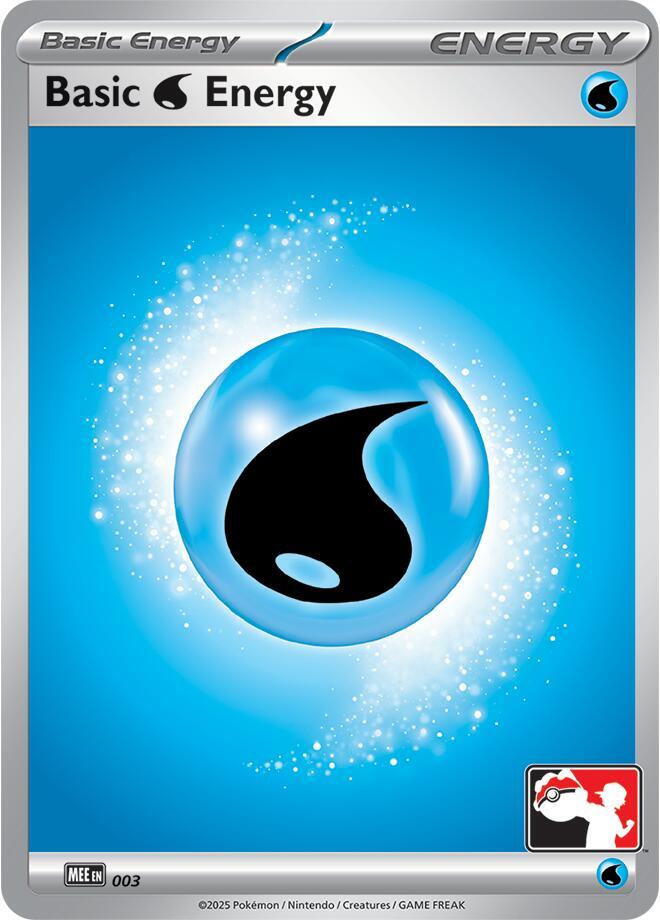 Basic Water Energy - MEE 003 003 Common Prize Pack Series Cards Pokémon card