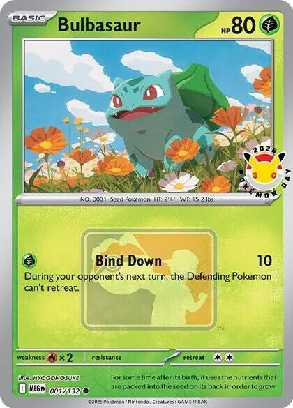 Bulbasaur (Pokemon Day 2026) 001/132 Common Miscellaneous Cards & Products Pokémon card