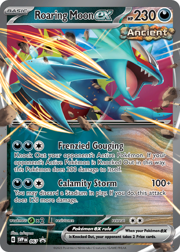 Roaring Moon ex 067/165 Promo Scarlet & Violet Black Star Promos