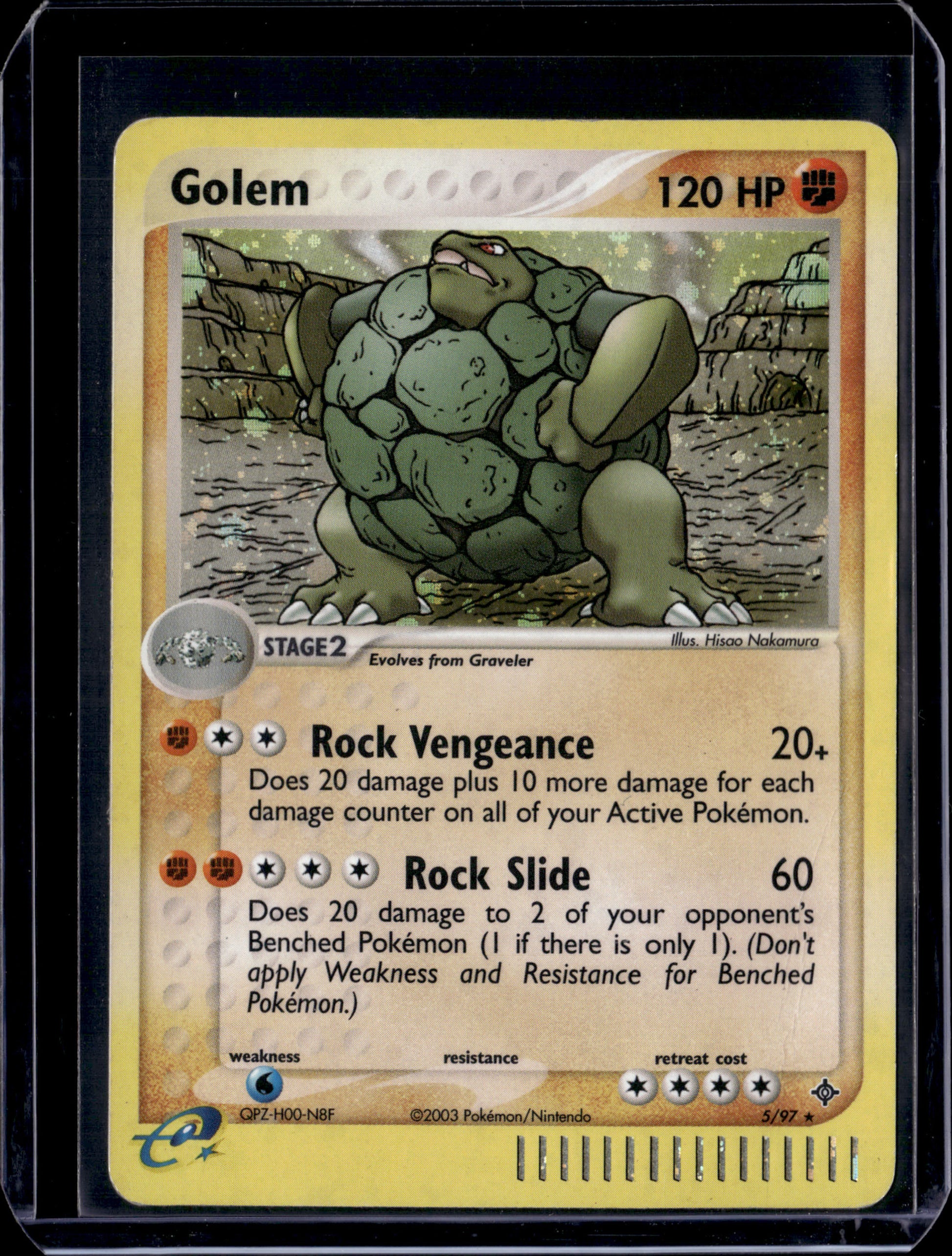 Golem Dragon #5/97 Holofoil Pokémon Card (front)
