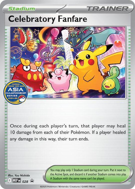 Celebratory Fanfare (Asia Championship Series 24-25) - 028 Promo ME: Mega Evolution Promo