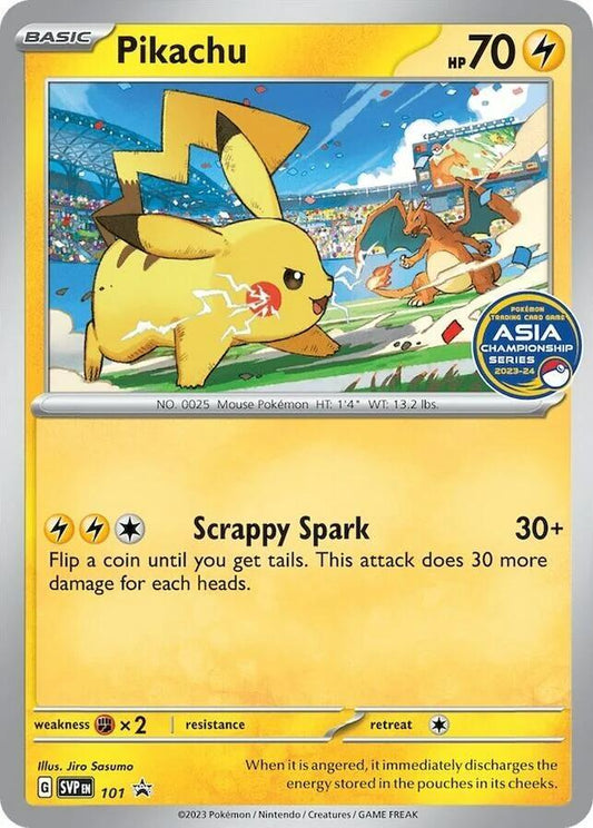 Pikachu (Asia Championship Series 23-24) - 101 Promo SV: Scarlet & Violet Promo Cards