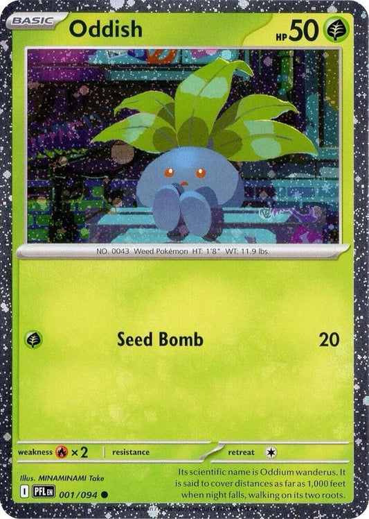 Oddish (Cosmos Holo) 001/094 Common Miscellaneous Cards & Products Pokémon card