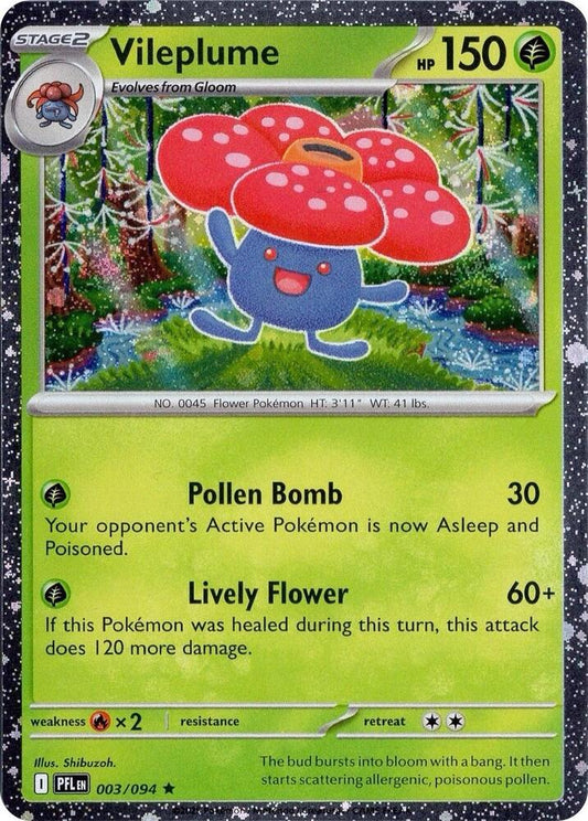 Vileplume (Cosmos Holo) 003/094 Rare Miscellaneous Cards & Products Pokémon card