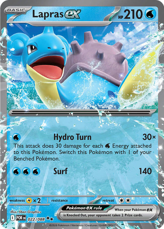 Lapras ex 022/088 Double Rare Perfect Order Pokémon card