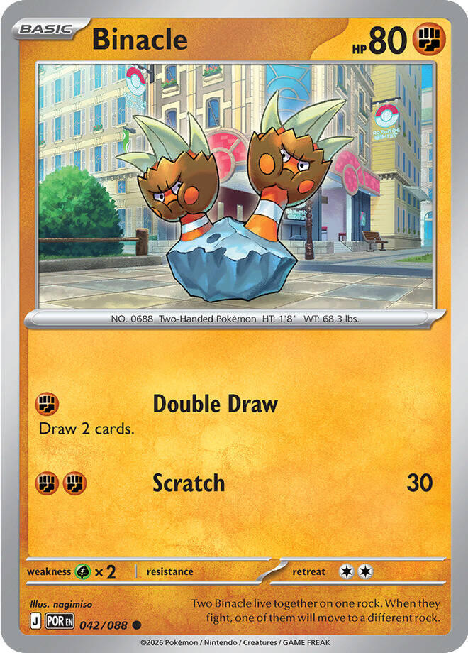 Binacle 042/088 Common Perfect Order Pokémon card