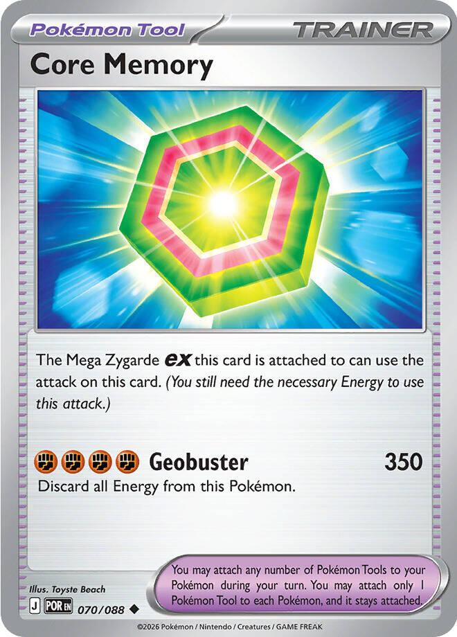 Core Memory 070/088 Uncommon Perfect Order Pokémon card