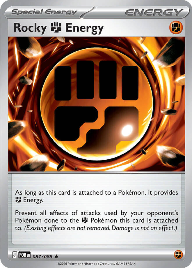 Rocky Fighting Energy 087/088 Rare Perfect Order Pokémon card