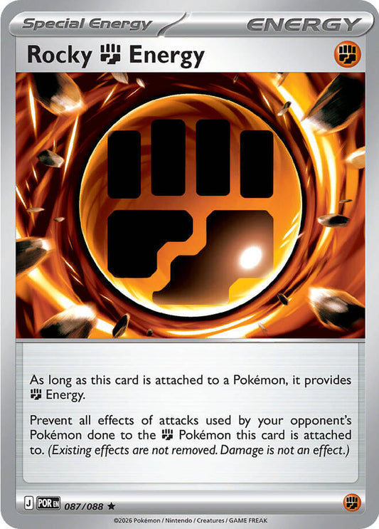 Rocky Fighting Energy 087/088 Rare Perfect Order Pokémon card