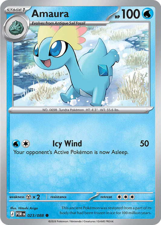 Amaura 023/088 Common Perfect Order Pokémon card