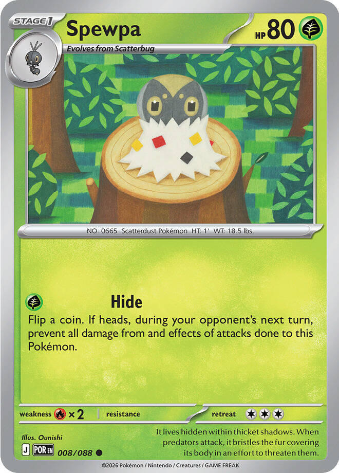 Spewpa - 008/088 008/088 Common Perfect Order Pokémon card