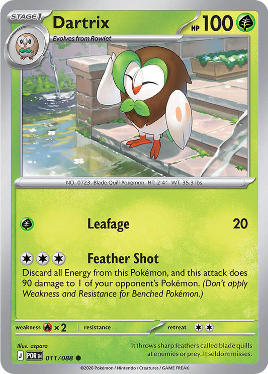 Dartrix 011/088 Common Perfect Order Pokémon card
