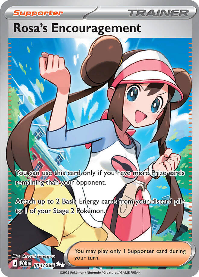 Rosa's Encouragement - 114/088 114/088 Ultra Rare Perfect Order Pokémon card