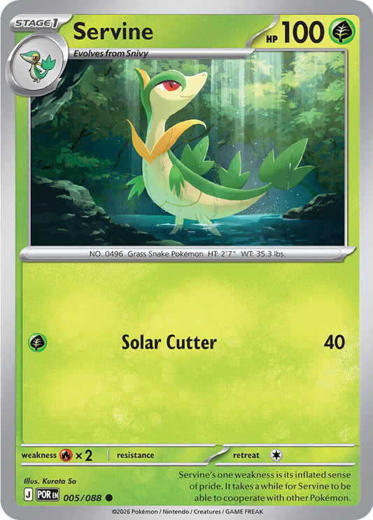 Servine 005/088 Common Perfect Order Pokémon card