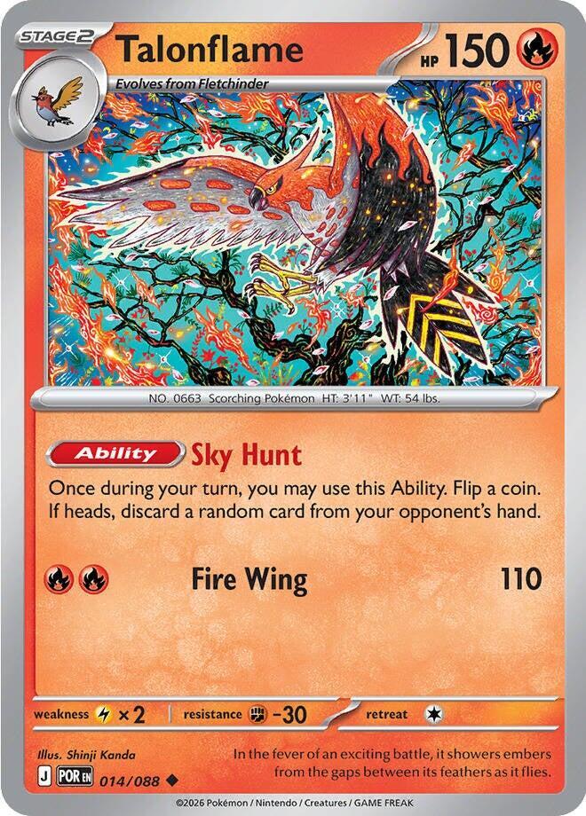 Talonflame - 014/088 014/088 Uncommon Perfect Order Pokémon card