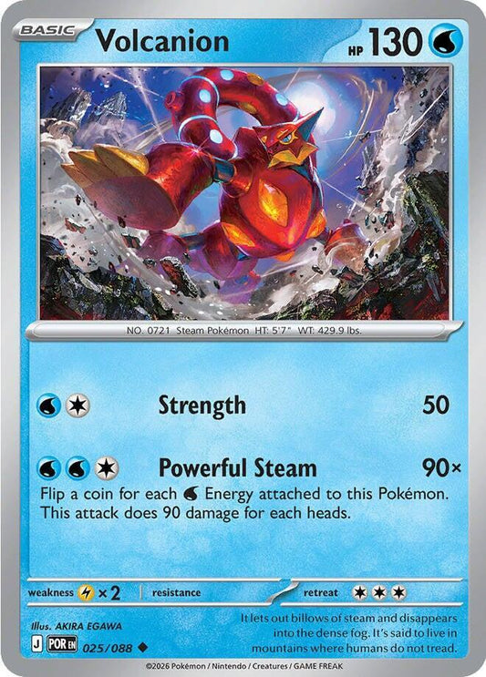Volcanion 025/088 Uncommon Perfect Order Pokémon card