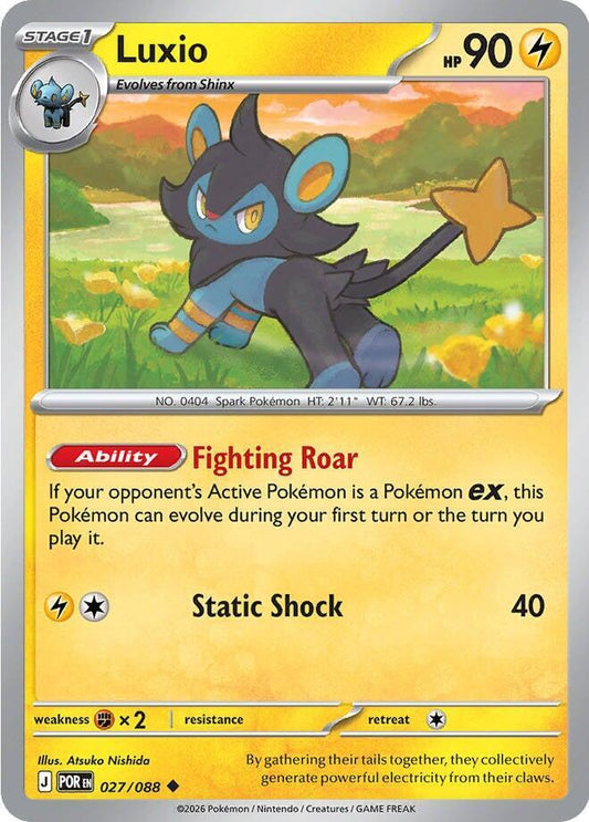 Luxio 027/088 Uncommon Perfect Order Pokémon card
