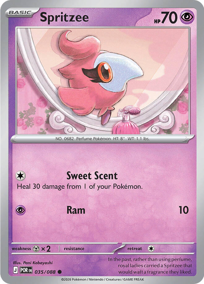 Spritzee 035/088 Common Perfect Order Pokémon card