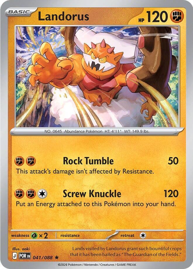 Landorus 041/088 Rare Perfect Order Pokémon card