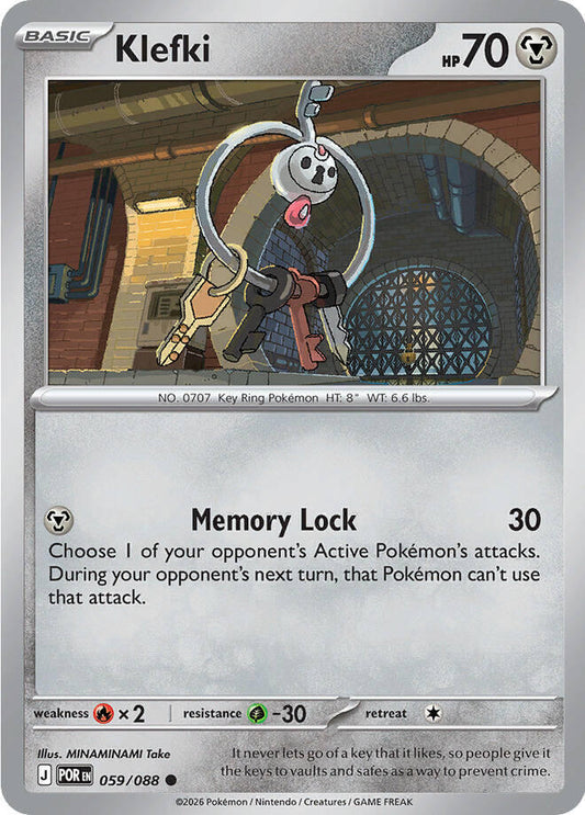 Klefki 059/088 Common Perfect Order Pokémon card