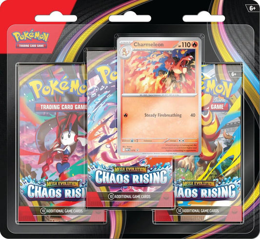 Chaos Rising 3-Pack Blister [Charmeleon] Pokémon card