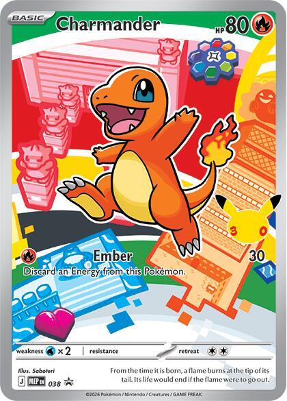 Charmander - 038 38 Promo Mega Evolution Promo Pokémon card