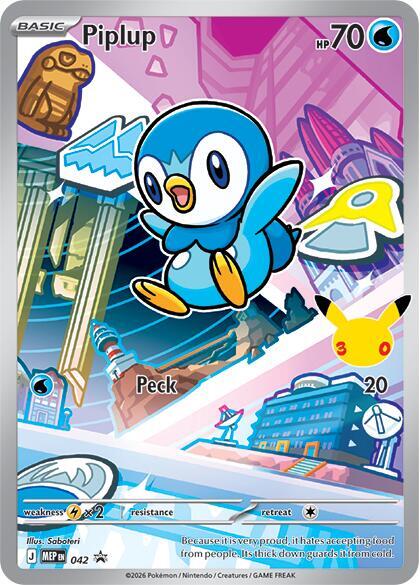 Piplup - 042 42 Promo Mega Evolution Promo Pokémon card