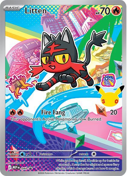 Litten - 044 44 Promo Mega Evolution Promo Pokémon card