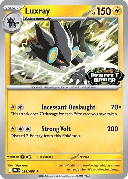 Luxray (Perfect Order Stamped) 028/088 Rare Miscellaneous Cards & Products Pokémon card