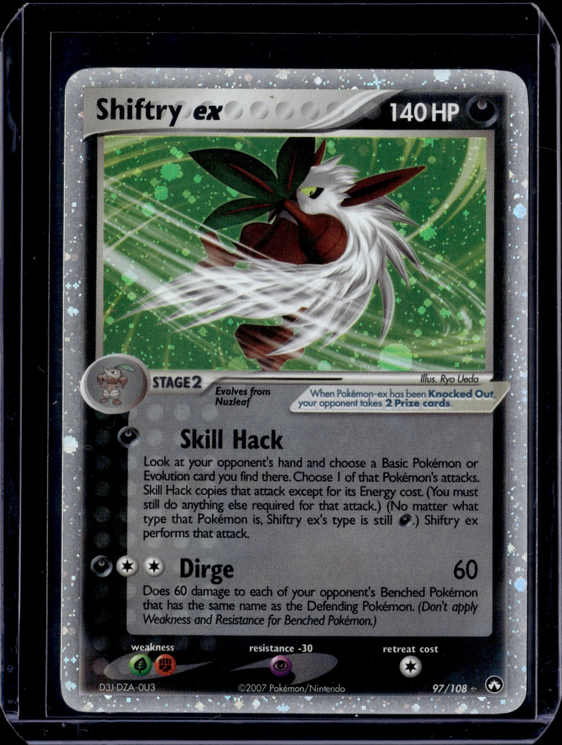 Shiftry ex Power Keepers #97/108 Holofoil Pokémon Card (front)