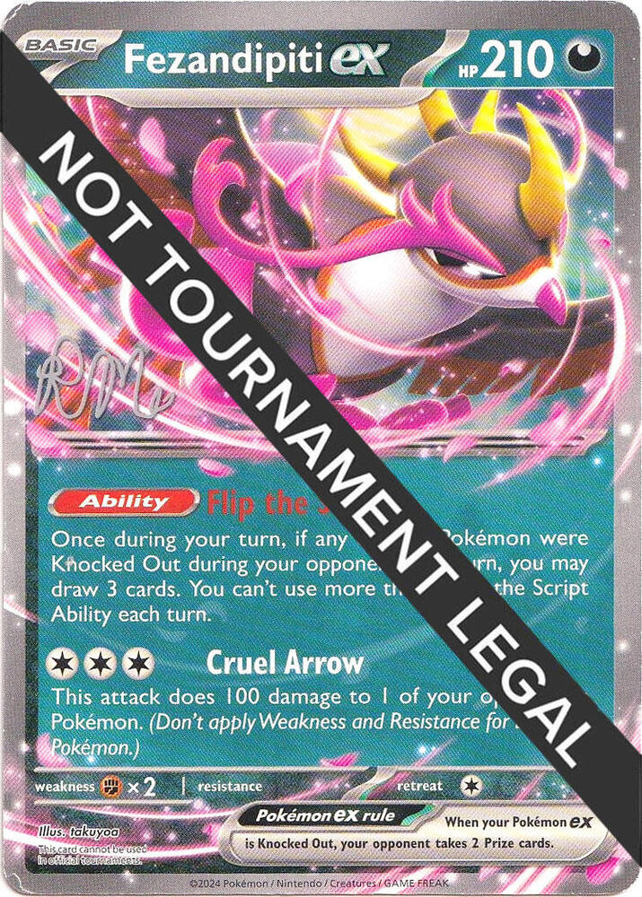 Fezandipiti ex - 2025 (Riley McKay) World Championship Decks Pokémon card