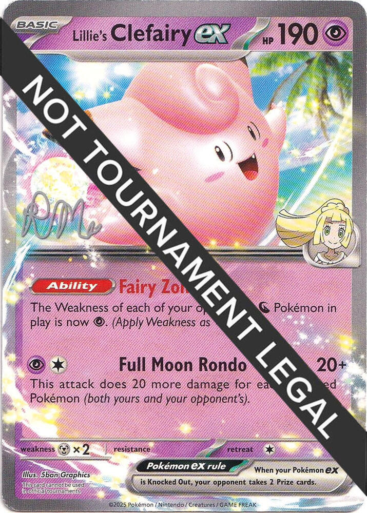 Lillie's Clefairy ex - 2025 (Riley McKay) World Championship Decks Pokémon card
