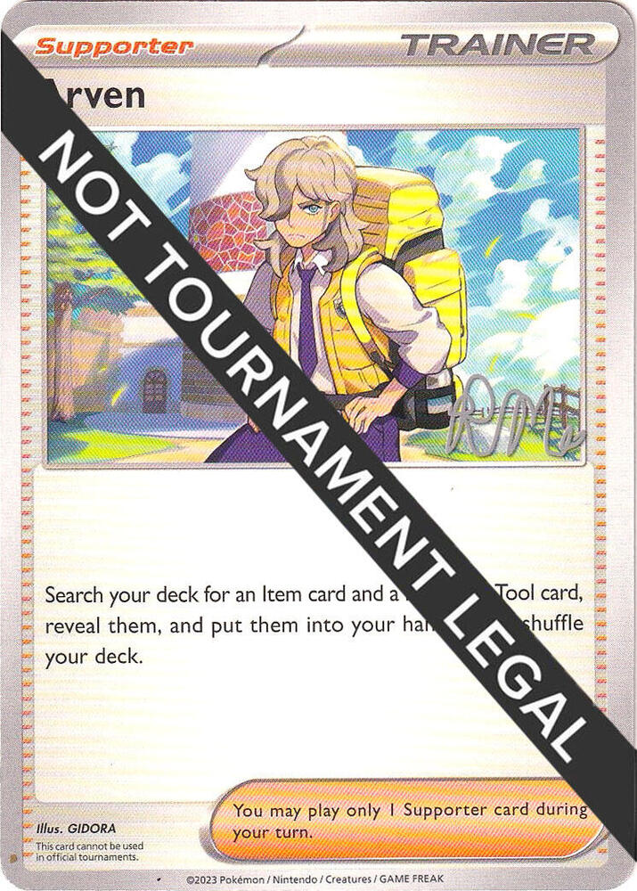 Arven - 2025 (Riley McKay) World Championship Decks Pokémon card