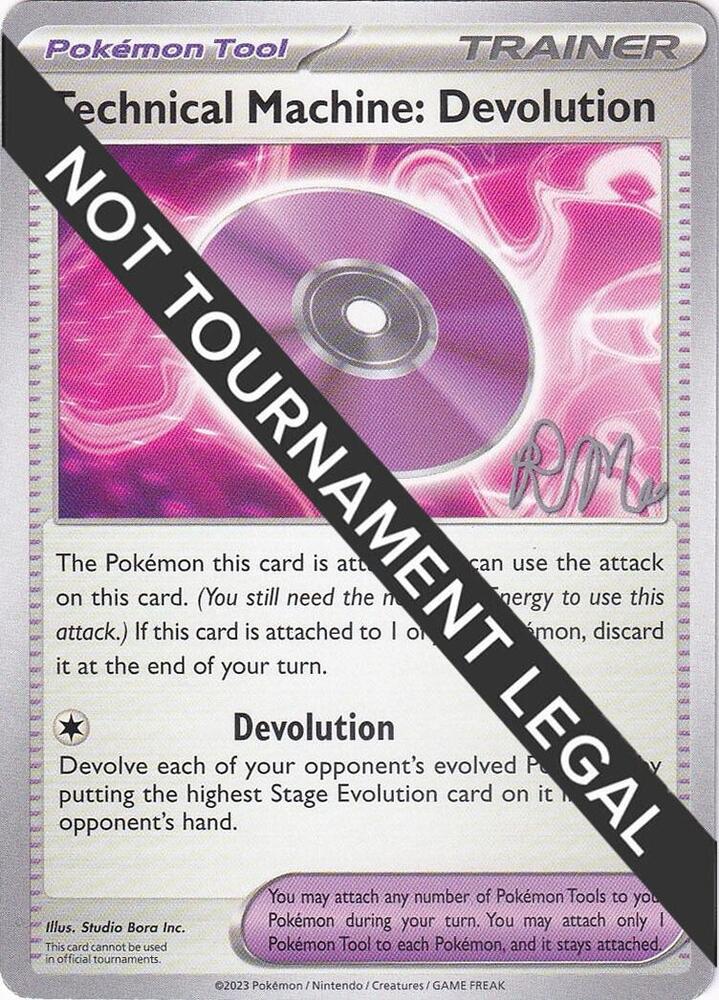 Technical Machine: Devolution - 2025 (Riley McKay) World Championship Decks Pokémon card
