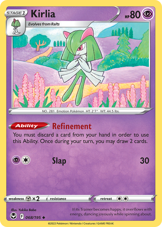 Kirlia 068/195 Uncommon Silver Tempest